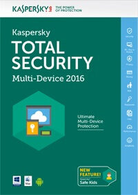Kaspersky Lab Total Security Multi-Device 2016 ITA Licenza base 1 licenza/e 1 anno/i