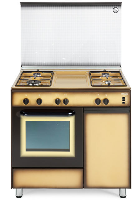 De’Longhi DGK 964 B cucina Piano cottura Gas Marrone, Giallo A