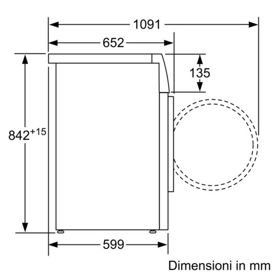 Siemens WT47W568IT asciugatrice Libera installazione Caricamento frontale 8 kg A++ Bianco