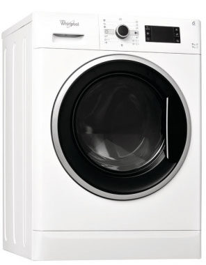 Whirlpool WWDC 9716 lavasciuga Libera installazione Caricamento frontale Nero, Bianco