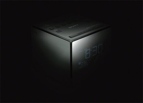 Sony XDRC1DBP radio Orologio Nero, Argento