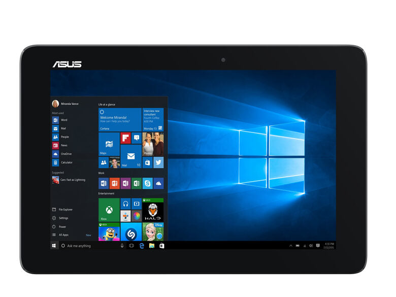 ASUS Transformer Book T100HA-FU002T Ibrido (2 in 1) 25,6 cm (10.1") Touch screen Intel Atom® 2 GB LPDDR3-SDRAM 32 GB Flash Windows 10 Home Grigio