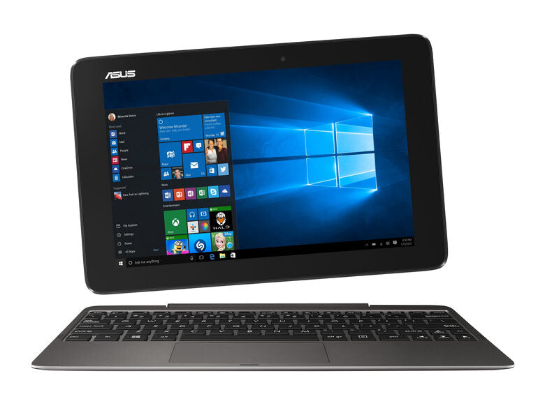 ASUS Transformer Book T100HA-FU002T Ibrido (2 in 1) 25,6 cm (10.1") Touch screen Intel Atom® 2 GB LPDDR3-SDRAM 32 GB Flash Windows 10 Home Grigio