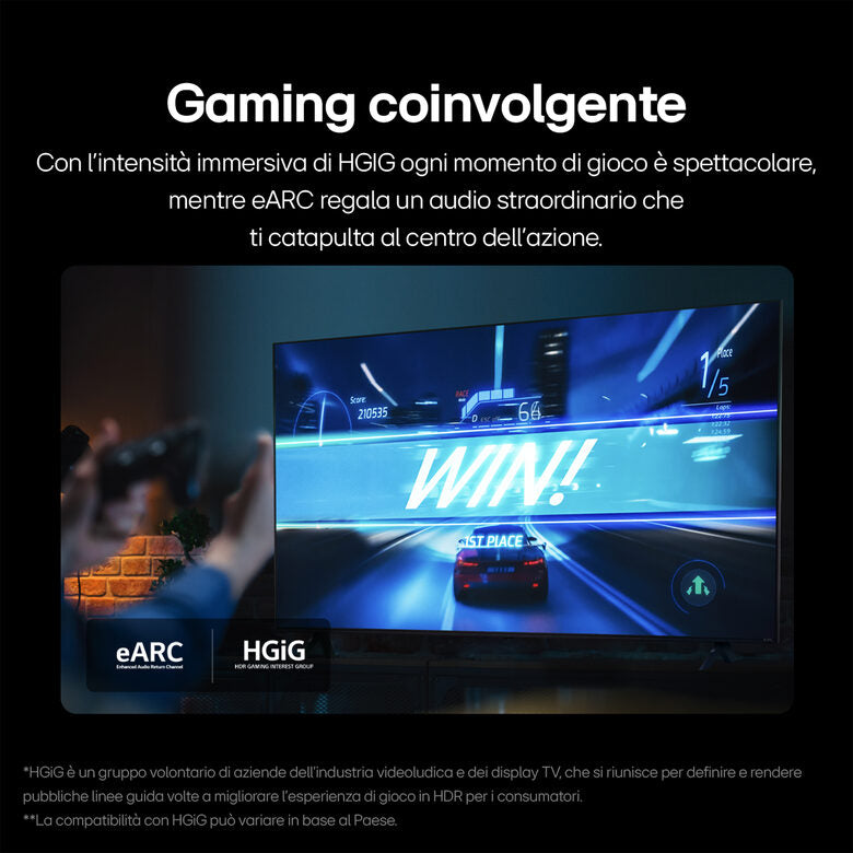 LG FHD 43LR6000LA TV Serie LR6000 43'' 2K, α5 Gen6, HDR10, 20W, 2 HDMI con Game Optimizer, webOS23