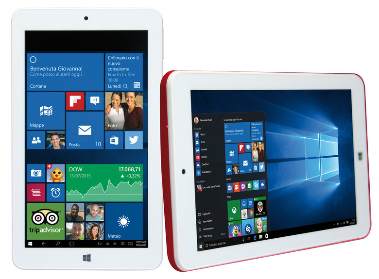 Mediacom WinPad W700 16 GB 17,8 cm (7") Intel Atom® 1 GB Windows 10 Home Rosso, Bianco