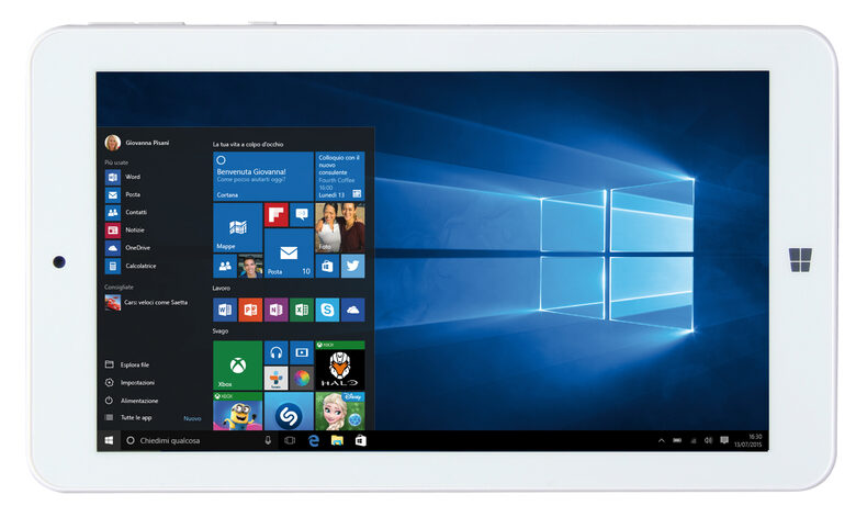 Mediacom WinPad W700 16 GB 17,8 cm (7") Intel Atom® 1 GB Windows 10 Home Rosso, Bianco