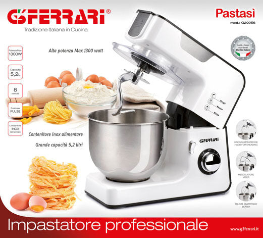 G3 Ferrari G20056 sbattitore Sbattitore con base 1300 W Bianco