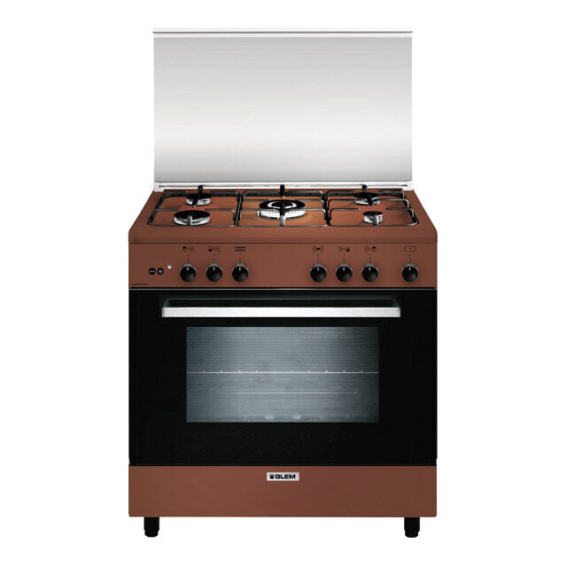 Glem Gas A855GC cucina Elettrico/Gas Marrone A