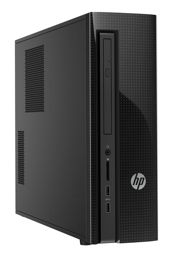 HP Slimline 410-000nl DDR3-SDRAM i3-4170 Desktop Intel® Core™ i3 di quarta generazione 4 GB 1000 GB HDD Windows 10 Home PC Nero