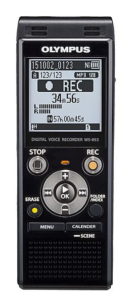 Olympus WS-853 Memoria interna e scheda di memoria Nero