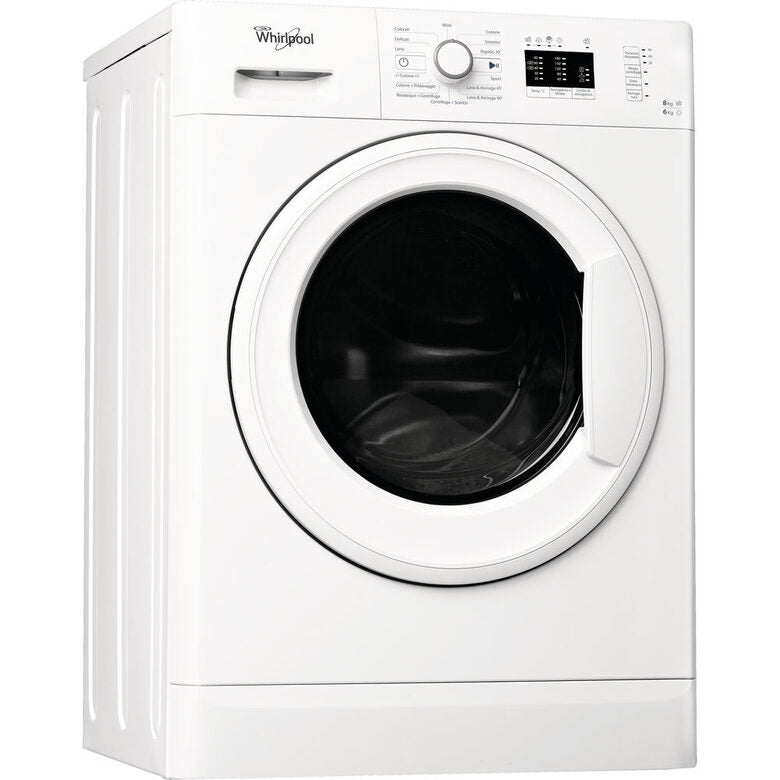 Whirlpool WWDE 8614 lavasciuga Libera installazione Caricamento frontale Bianco