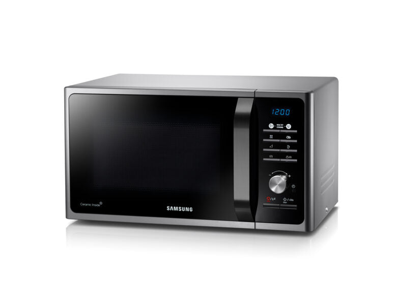 Samsung MG23F301TCS forno a microonde Superficie piana Microonde con grill 23 L 800 W Nero, Argento