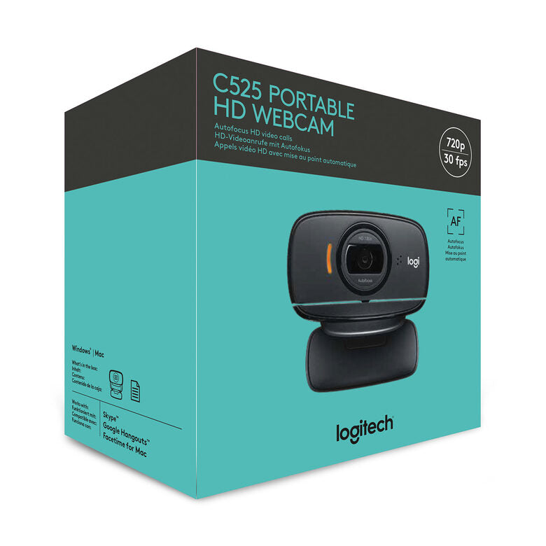Logitech C525 webcam 8 MP 1280 x 720 Pixel USB 2.0 Nero