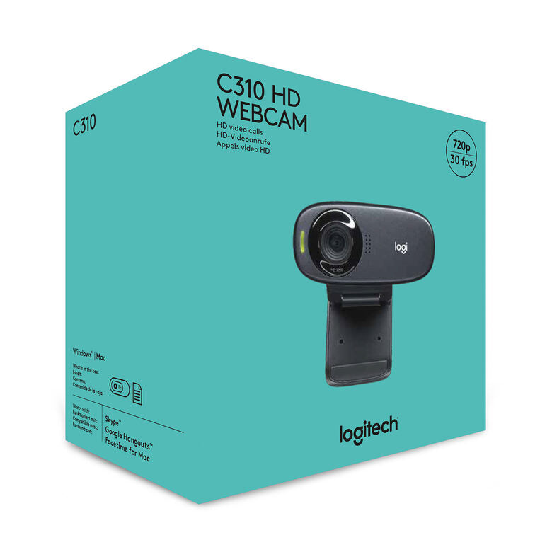 Logitech HD C310 webcam 5 MP 1280 x 720 Pixel USB Nero