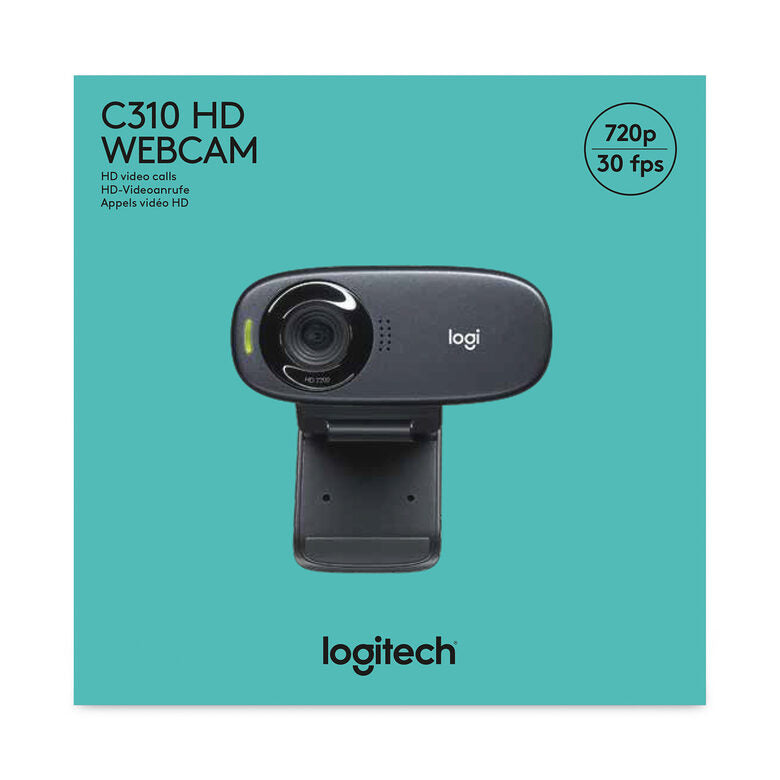 Logitech HD C310 webcam 5 MP 1280 x 720 Pixel USB Nero