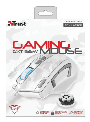 Trust GXT 155W mouse Mano destra USB tipo A