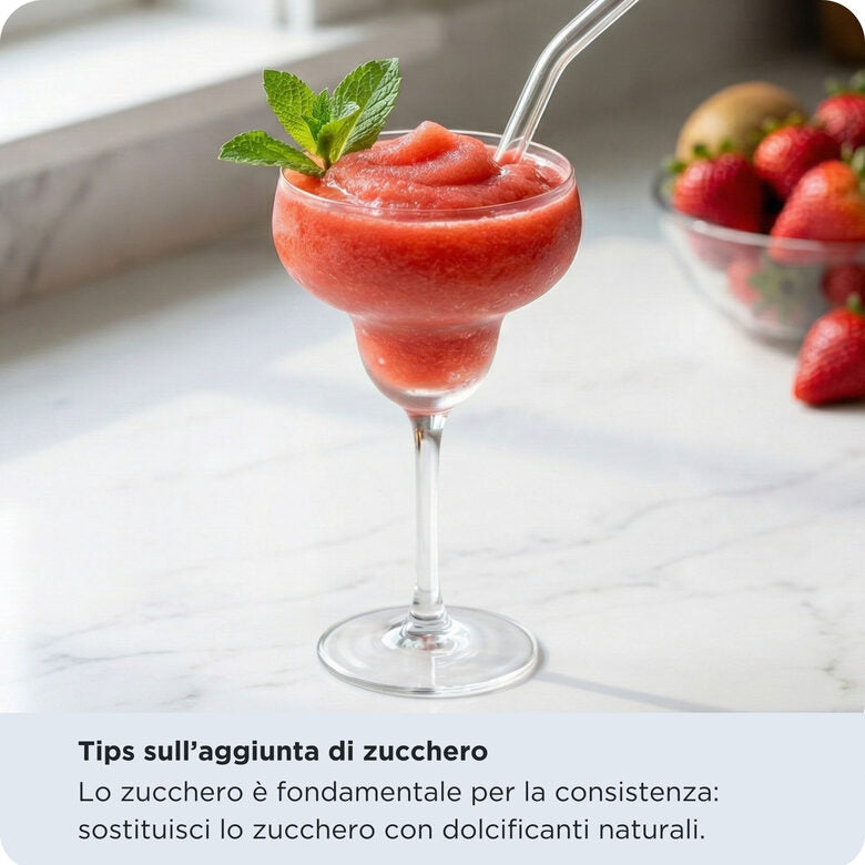 Ariete 655 MySlush & IceCream, Macchina per granite, gelati e frozen drink, Serbatoio 2,6L, 30-60 minuti di preparazione, 6 programmi automatici, Senza ghiaccio