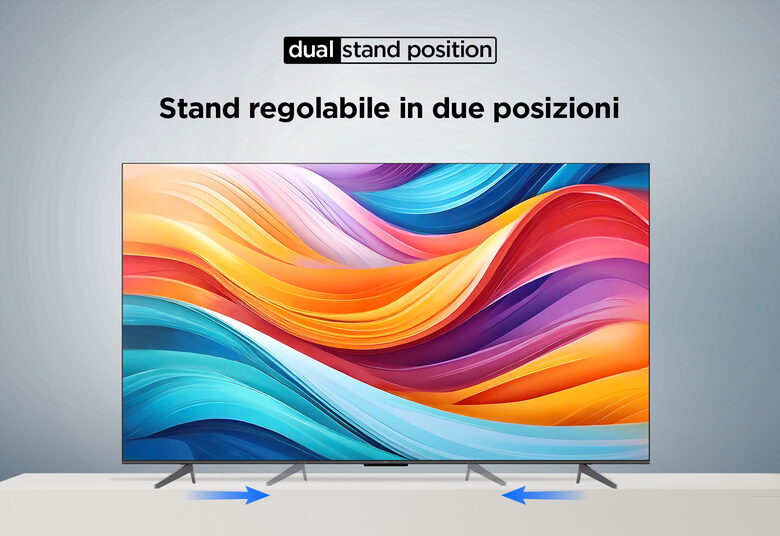TCL 65C655 Televisione Smart TV 65 Pollici Qled 4K Serie C6 Dolby Vision Atmos Google TV Audio Onkyo
