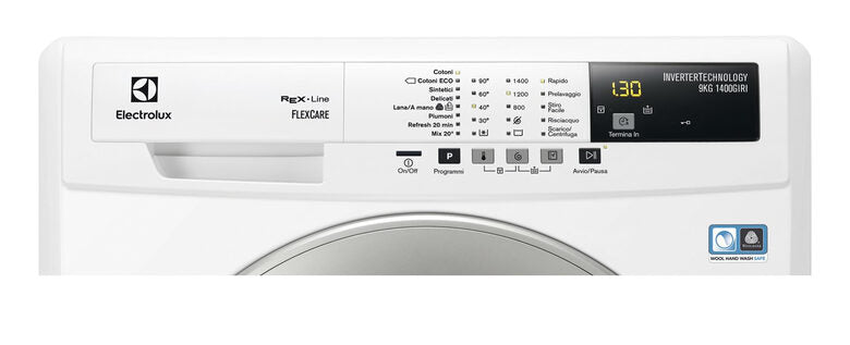 Electrolux RWF 1496 BR lavatrice Caricamento frontale 9 kg 1400 Giri/min Argento, Bianco