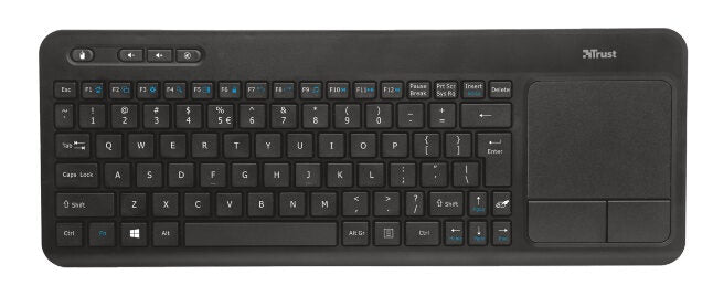 Trust VEZA WIRELESS TOUCHPAD tastiera RF Wireless QWERTY Inglese Nero