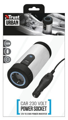 Trust 20838 Caricabatterie per dispositivi mobili Nero, Blu, Metallico Auto