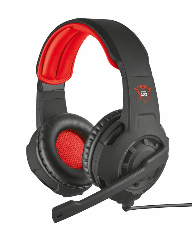 Trust GXT 310 Auricolare Cablato Casco Giocare Rosso