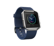 Fitbit Blaze orologio sportivo Touch screen Bluetooth Nero, Blu, Acciaio inossidabile
