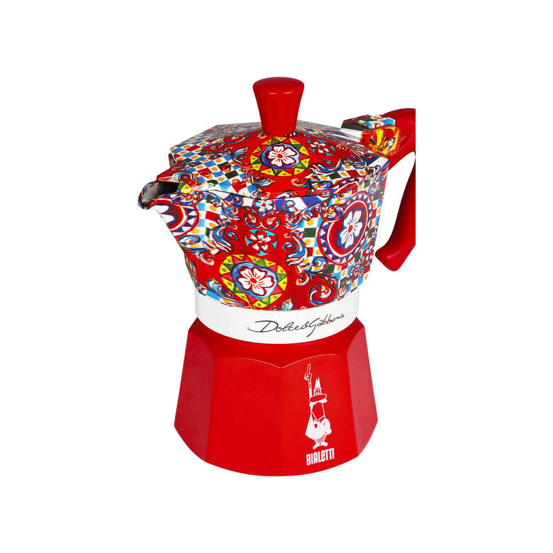 Bialetti Dolce&Gabbana Moka Express Blu, Rosso, Bianco