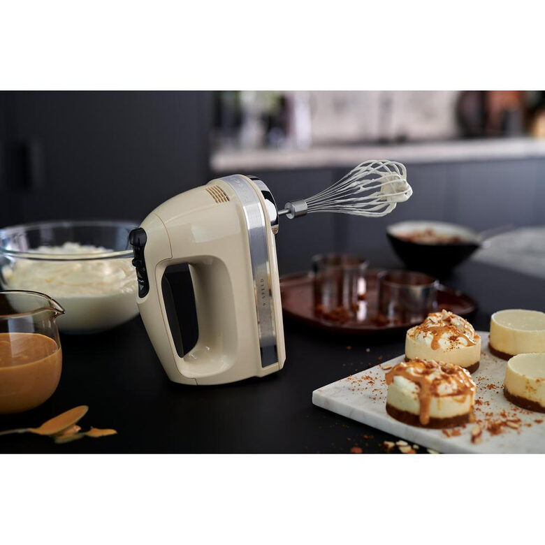 KitchenAid 5KHM9212EAC Sbattitore manuale 85 W Crema, Argento