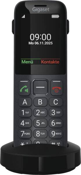 Gigaset Comfort 600 SIM 6,1 cm (2.4") 118 g Nero, Grigio