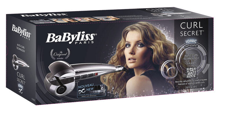 BaByliss Curl Secret Ionic C1200E Ferro arricciacapelli automatico Caldo Multicolore 2,5 m