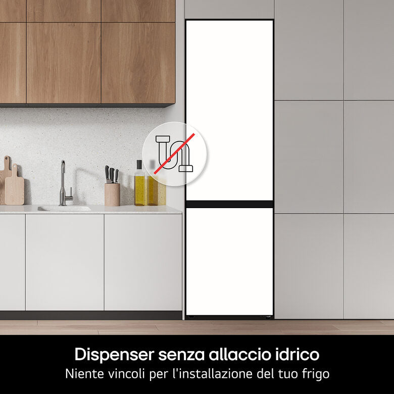 LG InstaView GSXE91EVAD Frigorifero Side-by-Side Door-in-Door, Classe D, 628L, Wi-Fi, Senza allaccio, UVnano, Black Steel