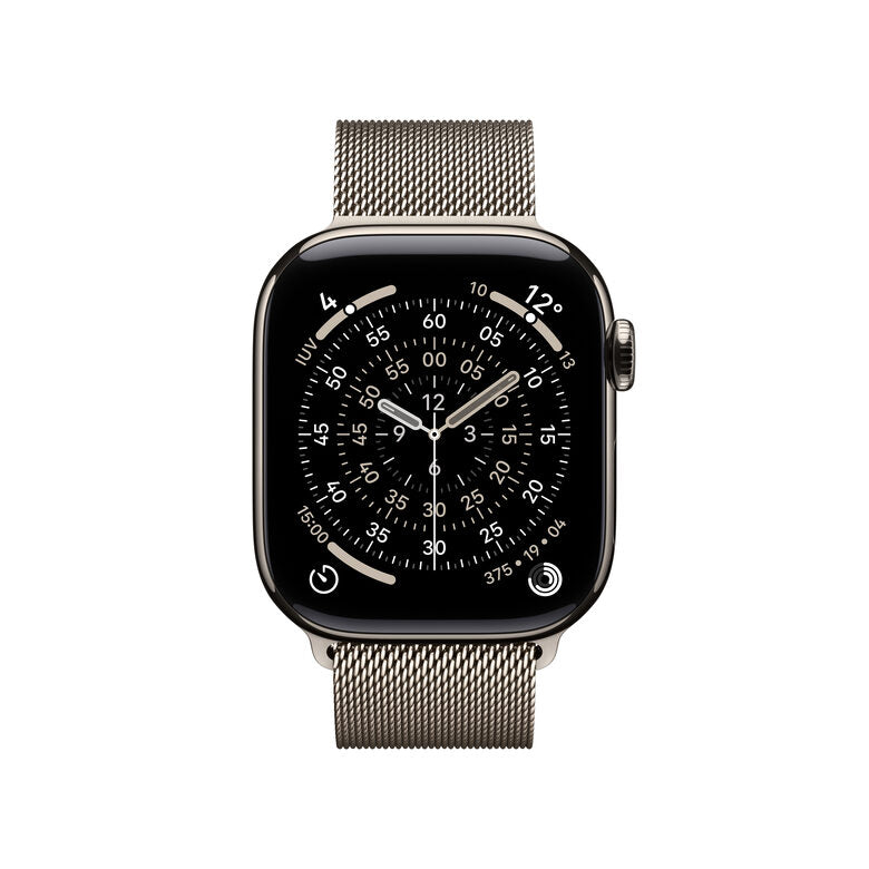 Apple Watch Series 11 GPS + Cellular 42mm Cassa Titanio con Loop in maglia Milanese
