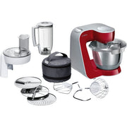 Bosch MUM58720 robot da cucina 1000 W 3,9 L Grigio, Rosso, Stainless steel