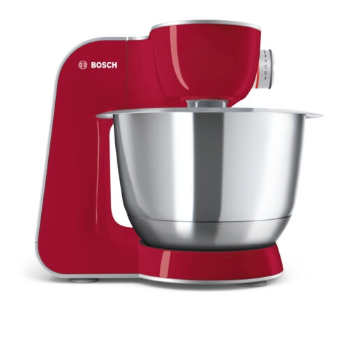 Bosch MUM58720 robot da cucina 1000 W 3,9 L Grigio, Rosso, Stainless steel