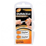 Duracell Easy Tab 13 Arancio - Batterie per Apparecchio Acustico (Confezione da 6)