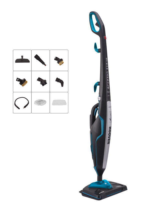 Hoover Steam Capsule 2in1 Capsule 2in1 Pulitore a vapore verticale 0,35 L 1700 W Blu, Verde
