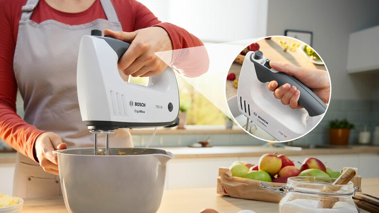 Bosch MFQ37400 Sbattitore ErgoMixx 750 W Bianco, grigio