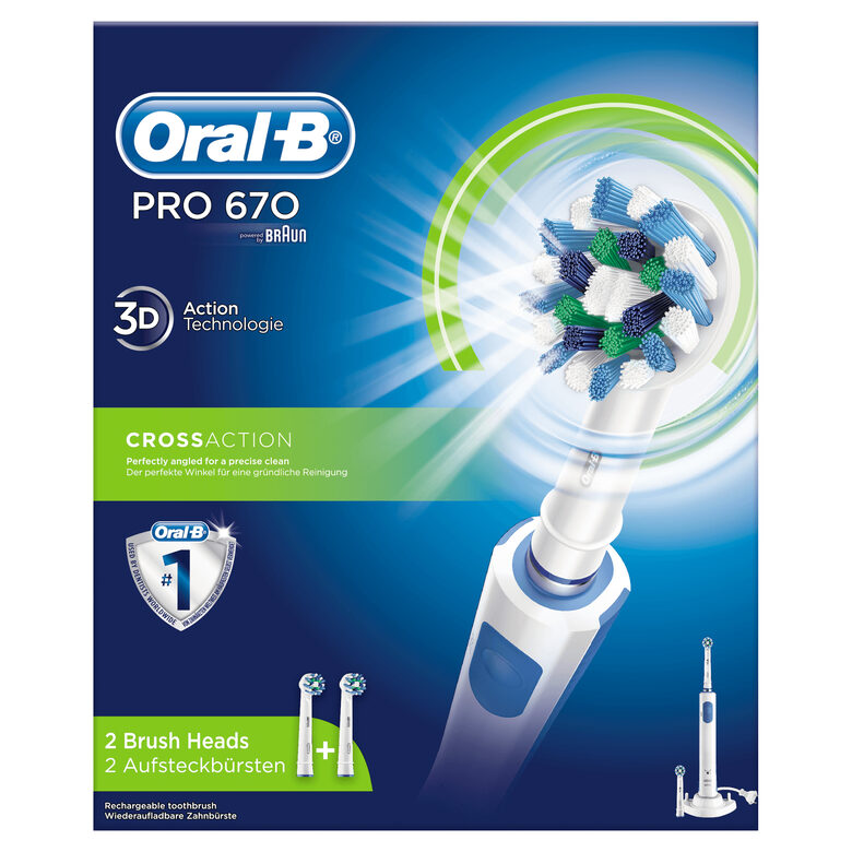 Oral-B PRO Spazzolino elettrico 670 Cross Action