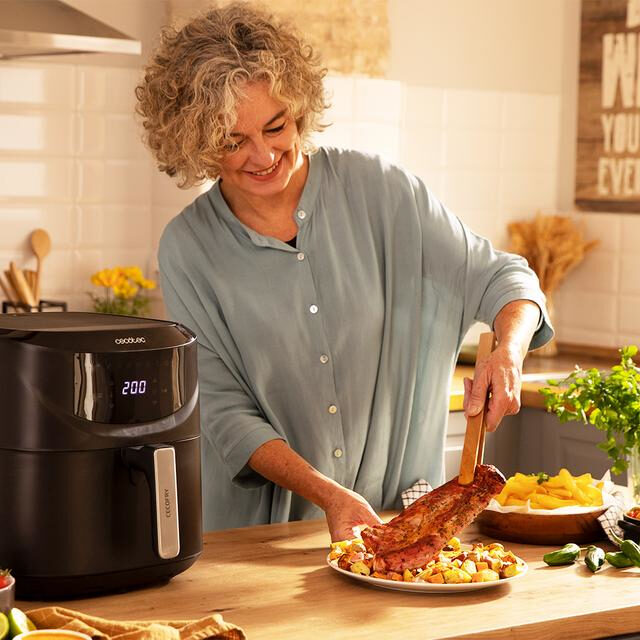 Cecotec Cecofry Absolute 7600 Singolo 7,6 L Indipendente 2000 W Friggitrice ad aria calda Nero