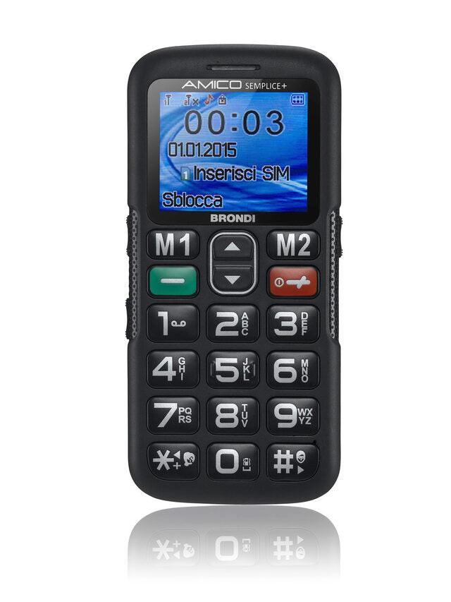 Brondi AMICO SEMPLICE PLUS 4,57 cm (1.8") Nero