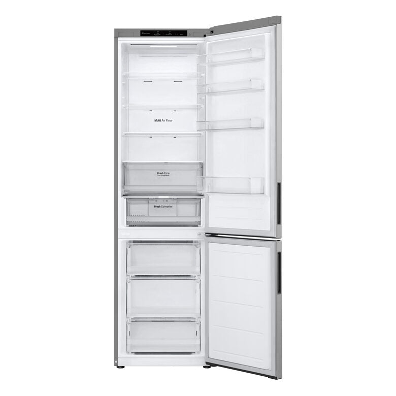 LG GBV22NCBPY Frigorifero Combinato A Libera Installazione, Total No Frost, Door Cooling, Fresh Converter, Smart Diagnosis, Classe B, Prime Silver