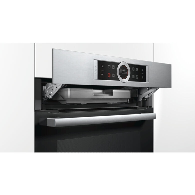 Bosch Serie 8 HRG675BS1S Forno a Incasso 71 L 3650 W A+ Nero, Stainless steel