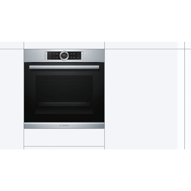 Bosch Serie 8 HRG675BS1S Forno a Incasso 71 L 3650 W A+ Nero, Stainless steel