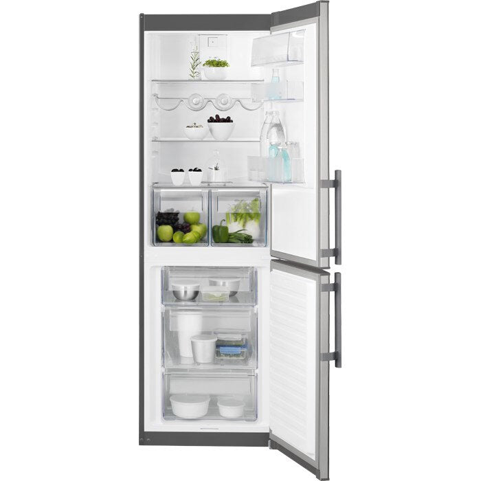 Electrolux EN3613JOX frigorifero con congelatore Libera installazione 329 L Grigio, Acciaio inossidabile