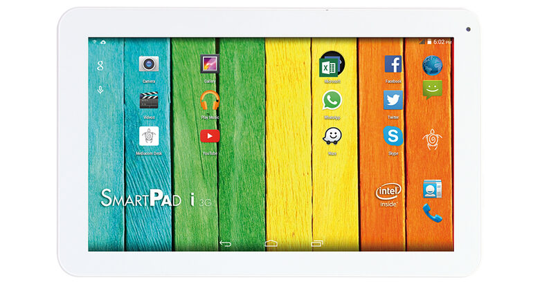 Mediacom SmartPad M-MPI10C3G 3G 16 GB 25,6 cm (10.1") Intel Atom® 1 GB Android Argento, Bianco