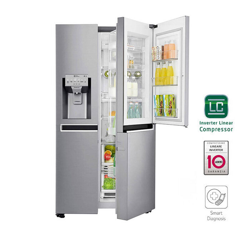 LG GSJ960PZBZ Side by side Libera installazione Acciaio inossidabile 601 L