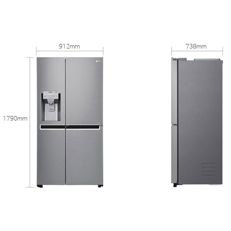 LG GSJ960PZBZ Side by side Libera installazione Acciaio inossidabile 601 L