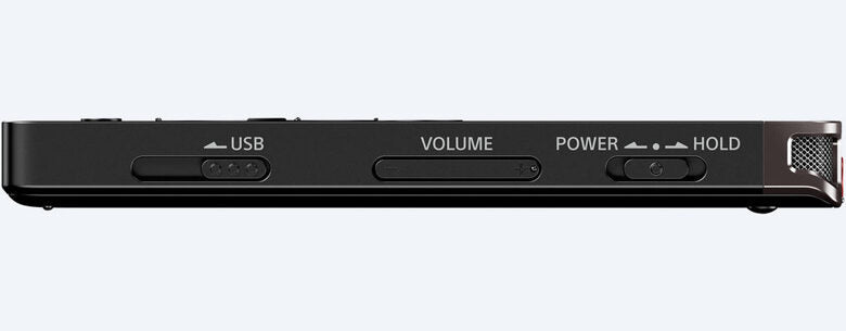 Sony ICD-UX560 Memoria interna e scheda di memoria Nero
