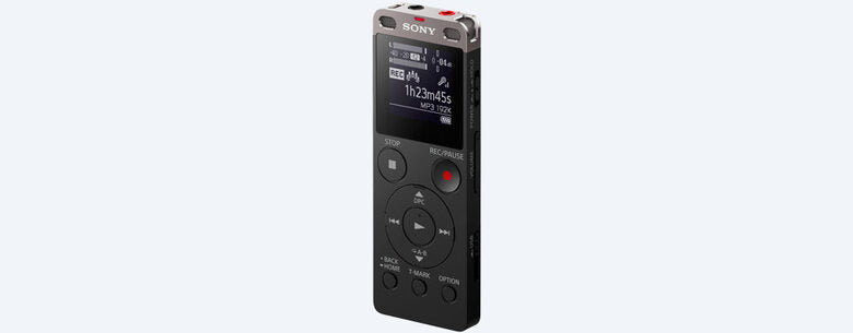 Sony ICD-UX560 Memoria interna e scheda di memoria Nero